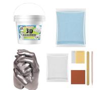 Generico Kit de escultura a mano 3D - Juego artesanal para fundir de verdad, kit de molde para retener la memoria | Material para capturar texturas de precisión, experiencia de regalo, exposición p