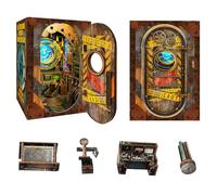 Genérico Kit De Esquina De Libros De Bricolaje, Miniatura De Laboratorio Submarino con Luces Led, Decoración Creativa para Estanterías, Interacción Entre Padres E Hijos, Casa De Muñecas Educativa