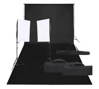 Genérico Kit de Estudio fotográfico con Set de Luces y Fondo,Cámaras y Objetivos,Fotografía,Iluminación y Estudio,Flashes e iluminaciones de estudio-3094750