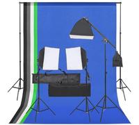 Genérico Kit de Estudio fotográfico con Set de Luces y Fondo,Cámaras y Objetivos,Fotografía,Iluminación y Estudio,Flashes e iluminaciones de estudio-3094698