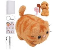 Genérico Kit de feutrage à l'aiguille pour débutant, kit de feutr pour de es de chat animal de feut t à la main | Outils de feutr gui