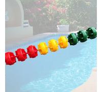 Genérico Kit de Flotador de Cuerda de Seguridad para Piscina: 1/3/5/8/10 m, líneas divisorias de Nailon duraderas con flotadores Brillantes, Ideal para Separar Aguas Profundas y Poco Profundas. Equip