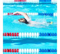 Genérico Kit de Flotador de Cuerda de Seguridad para Piscinas: Cuerda de Nailon de 1/3/5/8/10 m con flotadores Brillantes, Ideal para Dividir Aguas Profundas y Poco Profundas. Líneas divisorias de se