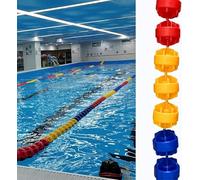 Genérico Kit de Flotador de Seguridad para Piscina con Boyas - Divisor de Carril de 100 m para Piscina - Cuerda de Alambre Resistente (5,9 Pulgadas de Roe)