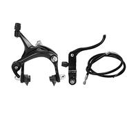 Genérico Kit de frenos bicicleta tracción lateral juego pinza para fixie y carretera con manilla freno cable