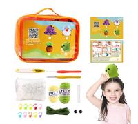 Genérico Kit de ganchillo para principiantes: aprende a ganchillo con diseños de animales fáciles | Juego de ganchillo completo para adultos y incluye instrucciones y herramientas de tejido.