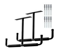 Genérico Kit de Gancho para Garaje en Forma de T - de Almacenamiento para Montaje en Techo de 2 Piezas | Colgadores Simples para escaleras y Bicicletas de Alta Resistencia, Estante de