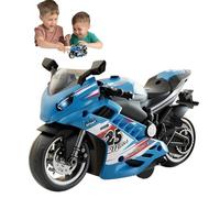Generico Kit de juguetes para motocicletas, kit modelo de juego de juguetes ligeros de audio | Motocicleta amigable con motor de retroceso para niños, niñas, niños, adultos