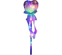 Genérico Kit de la de Princesa - LED Brillante Fairy Wand | Star Fairy Costume Props for Cosplay Show Dress Up Birthday Gift Favor | Accesorio de Vestuario