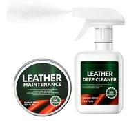 Genérico Kit de Limpiador para Cuero - Con Esponja Y Paño, Nutrición Profunda,Kit Para El Cuidado De Botas En Cuero | Para Botas, Sofás, Asientos de Automóvil, Bolsos, Zapatos, Ropa, Hogar y Oficina