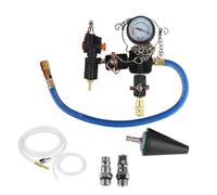 Genérico Kit de Llenado al Vacío para Refrigerante - Prueba De Fugas De Vacío del De Refrigerante,Medidor Detector de Fugas y Herramienta de Relleno para Mantenimiento de Vehículos Coches