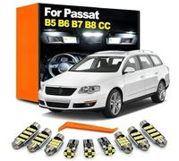 Genérico Kit de Luces LED de Techo Interior para VW Volkswagen Passat B5 B6 B7 B8 CC Sedan Variant 1998-2020, Bombilla de cortesía para Puerta
