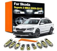Genérico Kit de Luces LED para mapas Interiores de Skoda Superb 2 MK2 3T 3T4 3T5 Sedán Combi 2009 2010 2011 2012 2013 2014 2015