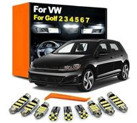 Genérico Kit de Luces LED para matrícula de Coche, para Volkswagen Golf 2, 3, 4, 5, 6, 7, MK2, MK3, MK4, MK5, MK6 y MK7.