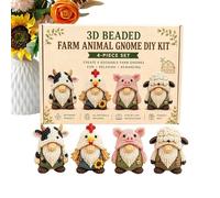 Generico Kit de manualidades 3D con cuentas de gnomes y gnomes y goblin para manualidades, de 8,66 pulgadas, para amantes de los nombres de gnomos y gnomes para decoración del hogar, ancho de 5,91