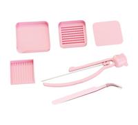 Generico Kit de manualidades con cuentas fusibles - ABS 18 x 3,5 x 0,5 cm | Juego de herramientas para cuentas con bandeja organizador con asas antideslizantes, artesanía creativa, libre para niños