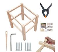 Genérico Kit De Marco Reposapiés Madera DIY Multifuncional Amigable para