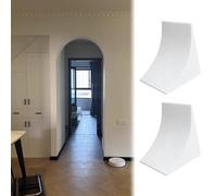 Genérico Kit de Marcos de Puerta de Espuma, Kit Universal de molduras Redondeadas para Arcos de Puerta - Moldura semicircular pintable para decoración de Interiores - 20