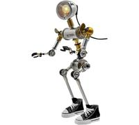 Genérico Kit de Modelo de Lámpara de Mesa Robot 3D de Metal, Modelo de Robot Mecánico 3D Metal, Set de Lámpara Escritorio Steampunk, Juguete Decorativo de Manualidades y Regalo para Adultos