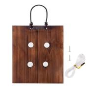 Generico Kit De Montaje De Helecho Cuerno De Cuerno De - Jardinera De Pared De Madera, Tabla Base Decorativa Para Plantas De Aire Colgantes, Acento De Marco Rústico Para Decoración De Estilo
