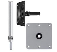 Generico Kit de Montaje en Pedestal para Asiento de - Grupo de Placa Base Giratoria Marina, Soporte de Acero para Carga Pesada, Hardware Resistente a la corrosión | Soluzi