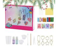 Genérico Kit De Moulage Pendentif En Résine Époxy DIY 22,5 Cm Pour Débutants, Kit Créatif Bijoux Avec Moules Artisanat Décoratif Cadeau DIY Garçons Et Filles