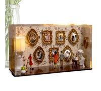 Genérico Kit de Museo de Hazlo Tú Mismo - Pequeña Exhibición Fotográfica Con Figuritas En Miniatura,Kit de Marco Museo,para Oficina Recuerdo de las Madres y Mamá Hogar Viaje