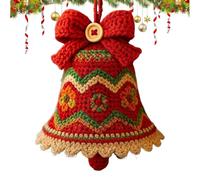 Genérico Kit de navideños crochet - Campa campana tejer con suministros hechos a mano para vinculación familiar, atención plena, decoraciones navideñas, maestros de arte, adolescentes y adultos
