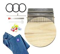 Genérico Kit de Parches para Tejer, Insumos para Coser Parches Pequeños, Kit de Telar de Tejer para Principiantes, Para Ropa Calcetines Jeans Proyectos de Arte con Labores de Ganchillo y Bordado