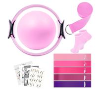 Genérico Kit de Pilates, con Banda de Resistencia en para Fitness, Set De Pilates con Calcetines, para Mujeres y Hombres, Estiramiento Total, Gimnasio, Viaje, Interior y Exterior