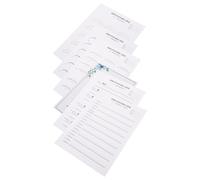 Genérico Kit de Práctica para Pestañas Hojas Realistas y Guía de Entrenamiento en Papel Blanco para Principiantes en Autoaprendizaje y Mejora Personal