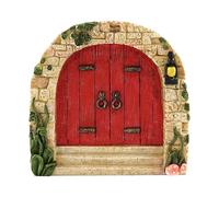 Genérico Kit De Puerta De para Árboles: Puertas De En Miniatura Multicolores para Exteriores, Decoración De Jardín Encantada, Accesorio Caprichoso En Miniatura De Jardín, Puertas De Jardines Mágico
