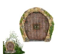 Genérico Kit De Puerta De para Árboles: Puertas De En Miniatura Multicolores para Exteriores, Decoración De Jardín Encantada, Accesorio Caprichoso En Miniatura De Jardín, Puertas De Jardines Mágico