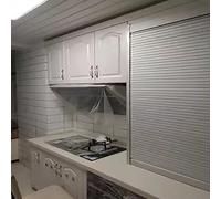 Genérico Kit de Puerta de persiana con Listones Individuales, herrajes Multicolores, Varios tamaños (86 x 81 cm)