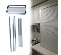 Genérico Kit de Puerta de persiana con Listones Individuales, tamaño Personalizado, de Aluminio Recto, Multicolor, Varios tamaños (81 x 61 cm)