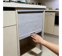 Genérico Kit de Puerta Enrollable retráctil para Armario de despensa, Puerta corredera Enrollable Que Ahorra Espacio, Puerta de Armario de ABS, 46 x 97 cm (18 x 38 Pulgadas) - Ideal para es