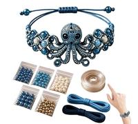 Genérico Kit De Pulsera De Cuentas DIY - Tema Animal 3D | 20cm Linda Pulsera De Cuentas 3D Con Tutoriales Ilustrados Detallados Para Principiantes Y Entusiastas Del DIY