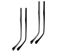 Genérico Kit de Reemplazo y Ajuste Cómodo con Diseño Estilizado de 2 Pares de Patas Metálicas Color Negro para Gafas Adecuado para Reparación de Gafas Rotas