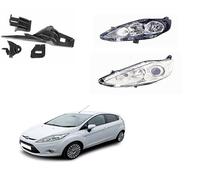 Generico Kit de reparación de faros delanteros para coche de 01/2013 a 01/2017, lado izquierdo (guía), kit de soportes para proyector