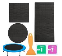 Genérico Kit De Reparación De Parches para Cama Elástica,Parche Autoadhesivo Reparación Roturas - Cuadrado Rectangular 3 Formas Cintas | Accesorios para Trampolines