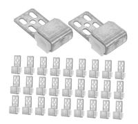 Genérico Kit De Reparación De Resortes para Sofá, 50 Piezas, con 5 Orificios, Clips De Resorte para Tapicería, Juego De Clips De Resorte para Muebles, para Sofá, Silla, Cama, Piezas De