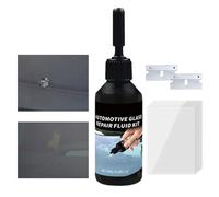 Genérico Kit De Reparación Grietas Parabrisas | Fluido Reparación De Acristalamiento Con Herramientas | Solución Rápida Prevención Propagación Líquida Taller Garaje Hogar Borde Carretera