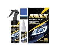 Genérico Kit de Restauración de Faros de Coche | Limpiador Automotriz Antiamarilleo y Agente de Pulido | Juego Renovador Faros Coche | para Camión, Garaje, Descapotable, Lavado, Protección y