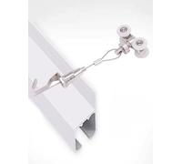 Genérico Kit de riel for Colgar Cuadros Ajustable con riel de Aluminio, Kit Resistente for Colgar Arte en Estudios, galerías y decoración del hogar.(2 Hook,100cm/39in)