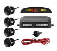 Generico Kit de sensor de aparcamiento para coche, ayuda de aparcamiento inalámbrico universal para coche con 4 sensores de detección de distancia, pantalla LCD sensor de respaldo