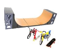 Genérico Kit de Skate - Kit de Skate - Mini Set de Juguetes para los Dedos Handboards Scooter Patines Bicicleta Rueda Accesorios diapasón Regalo