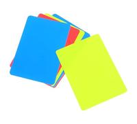 Genérico Kit de Tarjetas de Penalización para Árbitros de Fútbol, 6 Tarjetas Profesionales en PVC Colores Rojo, Amarillo y Azul para Partidos y Competiciones Deportivas