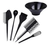 Genérico Kit de Teñido de Cabello Negro Accesorio Desechable para Casa Incluye Cuenco Pincel y Mezclador para Aplicación Fácil y Limpieza Práctica Uso Profesional y Personal
