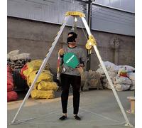 Genérico Kit de trípode para Espacios confinados, trípode de Rescate de Emergencia de aleación de Aluminio de 1800 IBS, Kit de trípode de Rescate anticaída, trípode retráctil para Espacios confinados