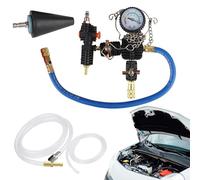 Generico Kit de Vaciado y llenado anticongelante, detección de Fugas, de refrigeración - Detector de Fugas, manómetro, Herramienta de Recarga para Coche, vehículos, Taller, reparación y
